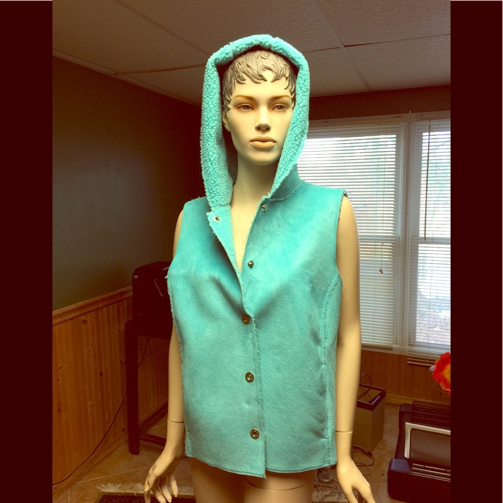 Jones Ny vest turquoise large